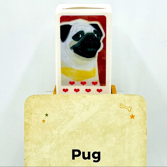 PUG DOG Art Hand Crafted Home Decor Planter Office Desktop Organizers Pets Gifts - Picture 3 of 12